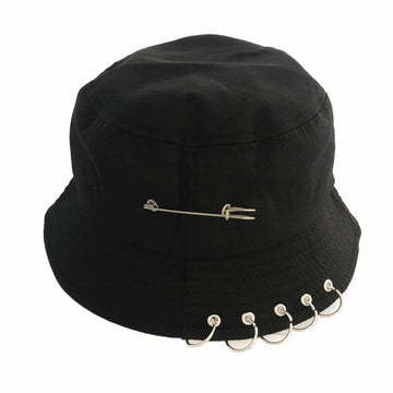 Iron Pin Rings Bucket Hat