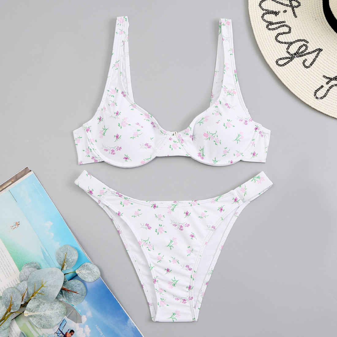 Floral Print Bikini Swimwear