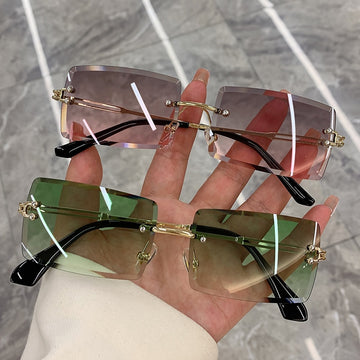 Frameless Rectangle Sunglasses